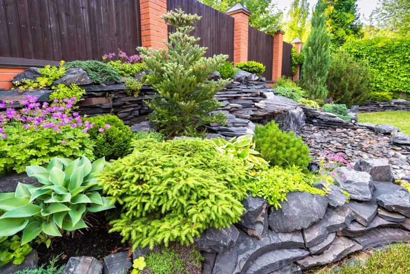 river rocks landscaping