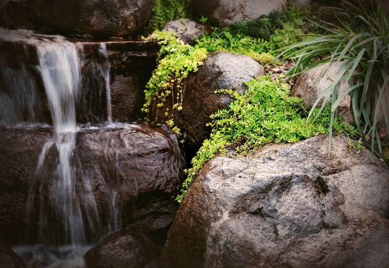 Water Features with River Rocks
