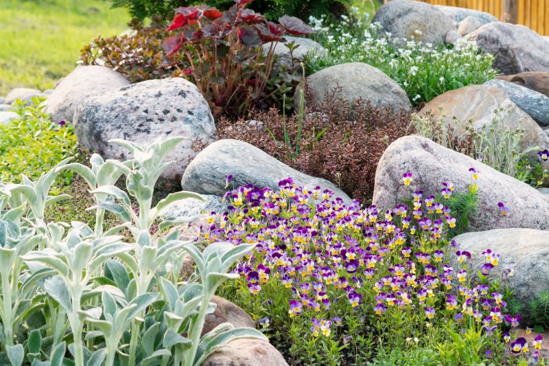 river rocks landscaping